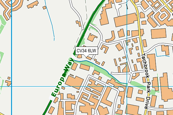 CV34 6LW map - OS VectorMap District (Ordnance Survey) CV34 6LW map - OS VectorMap District (Ordnance Survey)
