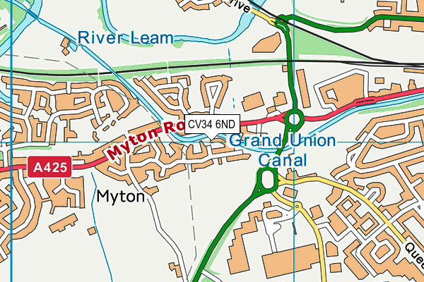 CV34 6ND map - OS VectorMap District (Ordnance Survey) CV34 6ND map - OS VectorMap District (Ordnance Survey)