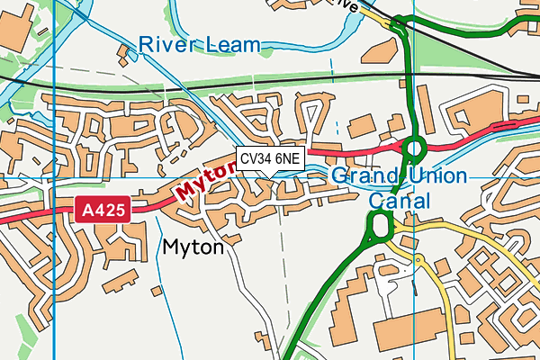CV34 6NE map - OS VectorMap District (Ordnance Survey) CV34 6NE map - OS VectorMap District (Ordnance Survey)
