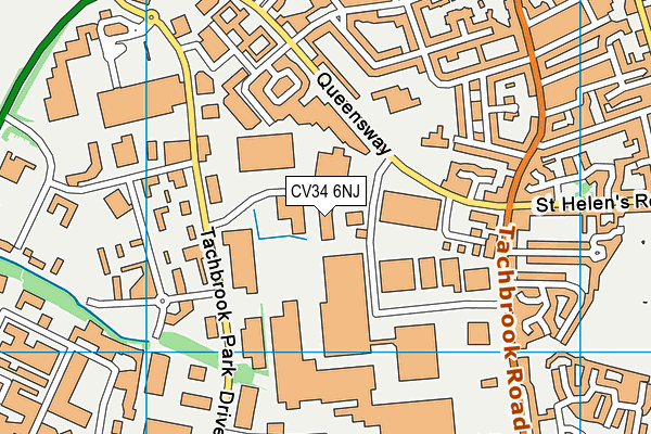 CV34 6NJ map - OS VectorMap District (Ordnance Survey) CV34 6NJ map - OS VectorMap District (Ordnance Survey)