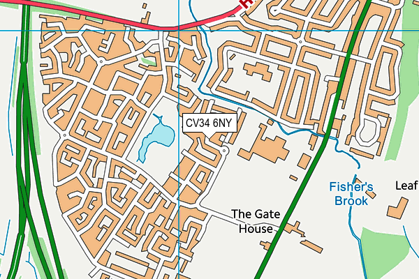 CV34 6NY map - OS VectorMap District (Ordnance Survey) CV34 6NY map - OS VectorMap District (Ordnance Survey)