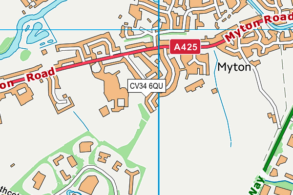 CV34 6QU map - OS VectorMap District (Ordnance Survey) CV34 6QU map - OS VectorMap District (Ordnance Survey)
