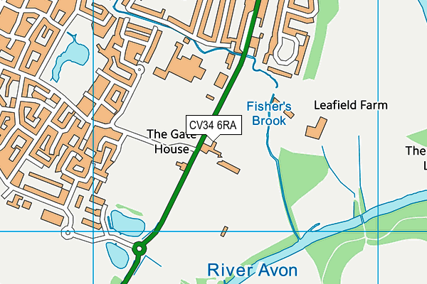 CV34 6RA map - OS VectorMap District (Ordnance Survey) CV34 6RA map - OS VectorMap District (Ordnance Survey)