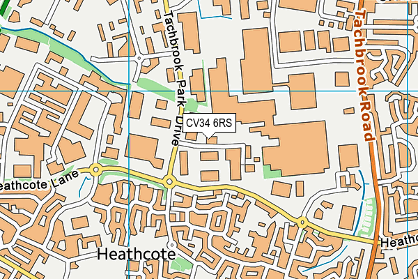 CV34 6RS map - OS VectorMap District (Ordnance Survey) CV34 6RS map - OS VectorMap District (Ordnance Survey)