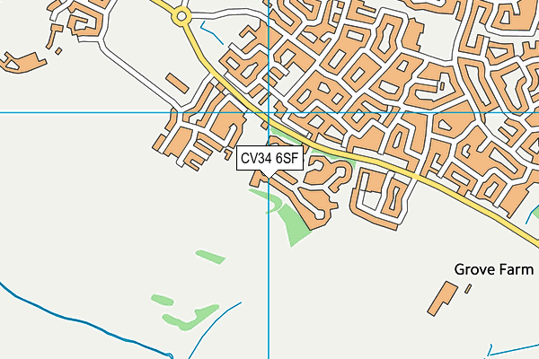 CV34 6SF map - OS VectorMap District (Ordnance Survey) CV34 6SF map - OS VectorMap District (Ordnance Survey)