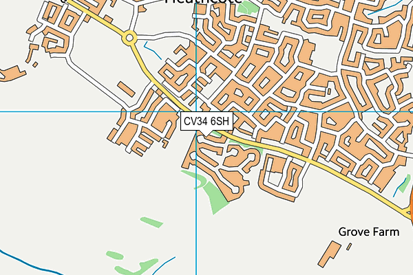 CV34 6SH map - OS VectorMap District (Ordnance Survey) CV34 6SH map - OS VectorMap District (Ordnance Survey)