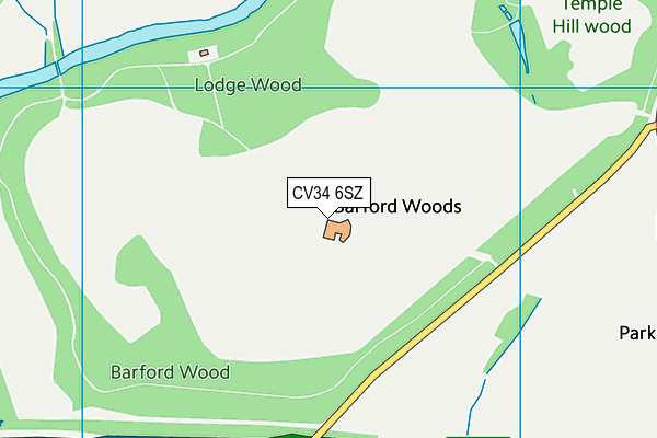 CV34 6SZ map - OS VectorMap District (Ordnance Survey) CV34 6SZ map - OS VectorMap District (Ordnance Survey)
