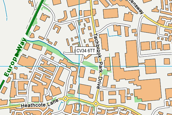 CV34 6TT map - OS VectorMap District (Ordnance Survey) CV34 6TT map - OS VectorMap District (Ordnance Survey)
