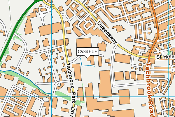 CV34 6UF map - OS VectorMap District (Ordnance Survey) CV34 6UF map - OS VectorMap District (Ordnance Survey)