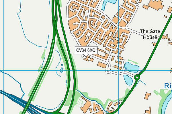 CV34 6XQ map - OS VectorMap District (Ordnance Survey) CV34 6XQ map - OS VectorMap District (Ordnance Survey)