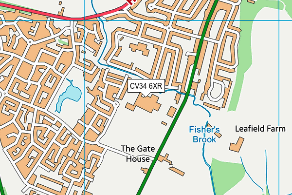 CV34 6XR map - OS VectorMap District (Ordnance Survey) CV34 6XR map - OS VectorMap District (Ordnance Survey)
