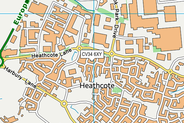 CV34 6XY map - OS VectorMap District (Ordnance Survey) CV34 6XY map - OS VectorMap District (Ordnance Survey)