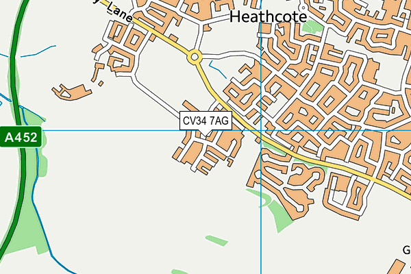 CV34 7AG map - OS VectorMap District (Ordnance Survey) CV34 7AG map - OS VectorMap District (Ordnance Survey)