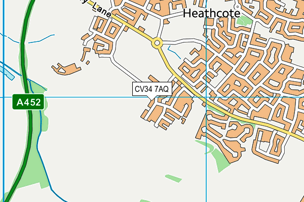 CV34 7AQ map - OS VectorMap District (Ordnance Survey) CV34 7AQ map - OS VectorMap District (Ordnance Survey)