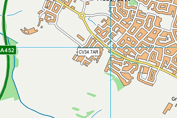 CV34 7AR map - OS VectorMap District (Ordnance Survey) CV34 7AR map - OS VectorMap District (Ordnance Survey)