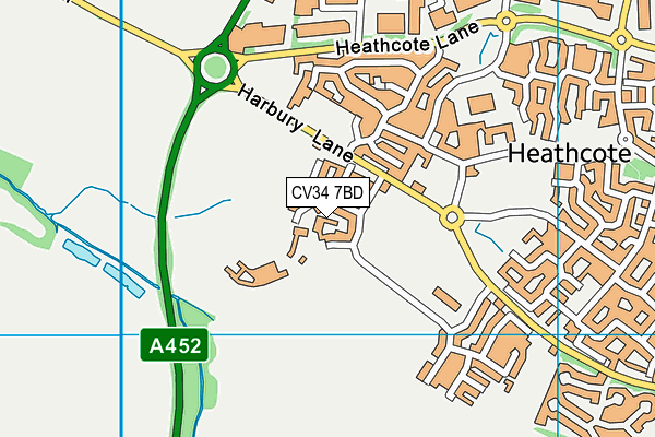 CV34 7BD map - OS VectorMap District (Ordnance Survey) CV34 7BD map - OS VectorMap District (Ordnance Survey)