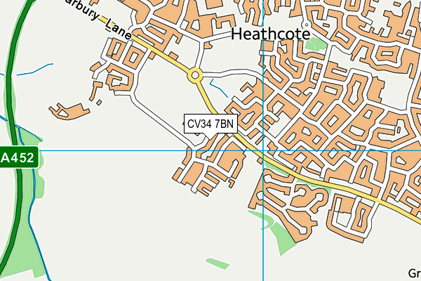CV34 7BN map - OS VectorMap District (Ordnance Survey) CV34 7BN map - OS VectorMap District (Ordnance Survey)