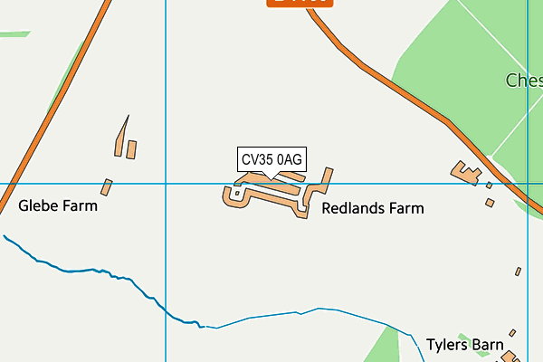 CV35 0AG map - OS VectorMap District (Ordnance Survey) CV35 0AG map - OS VectorMap District (Ordnance Survey)