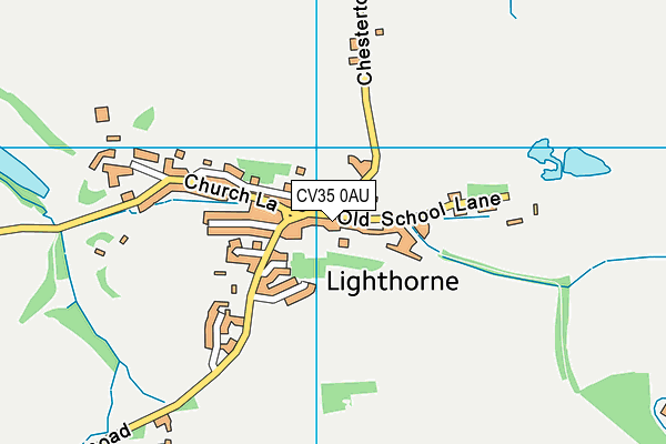 CV35 0AU map - OS VectorMap District (Ordnance Survey)