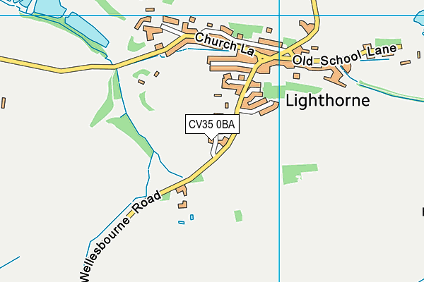 CV35 0BA map - OS VectorMap District (Ordnance Survey)