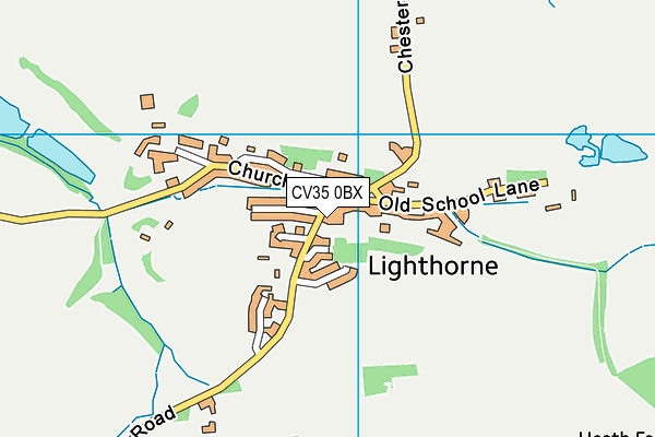 CV35 0BX map - OS VectorMap District (Ordnance Survey)