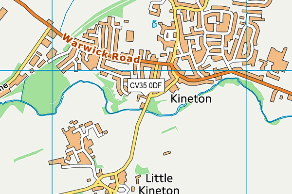 CV35 0DF map - OS VectorMap District (Ordnance Survey)