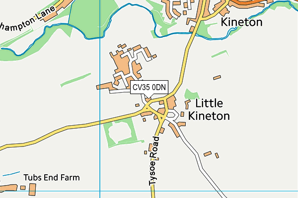 CV35 0DN map - OS VectorMap District (Ordnance Survey) CV35 0DN map - OS VectorMap District (Ordnance Survey)