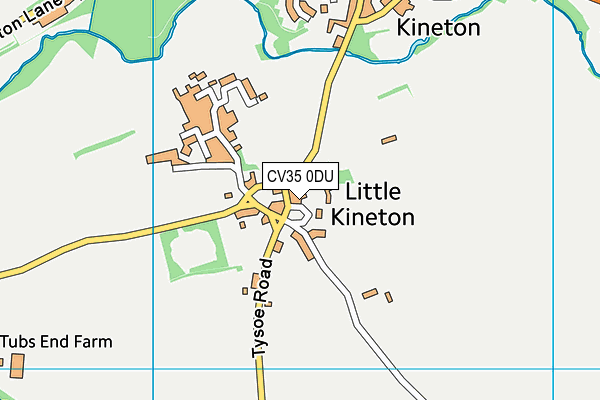CV35 0DU map - OS VectorMap District (Ordnance Survey)