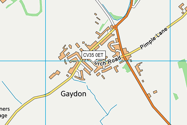 CV35 0ET map - OS VectorMap District (Ordnance Survey)