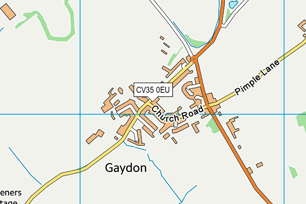 CV35 0EU map - OS VectorMap District (Ordnance Survey)