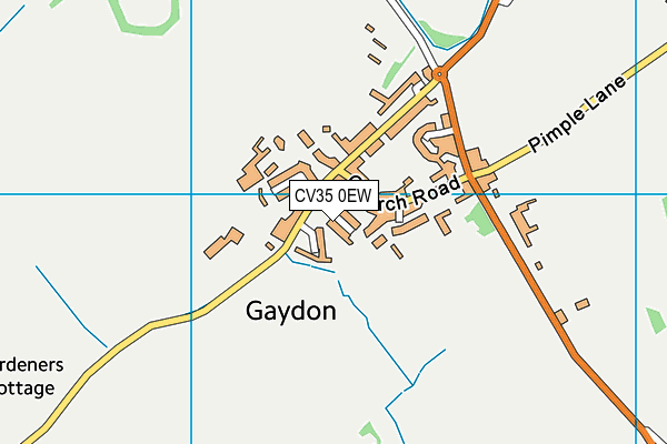 CV35 0EW map - OS VectorMap District (Ordnance Survey) CV35 0EW map - OS VectorMap District (Ordnance Survey)