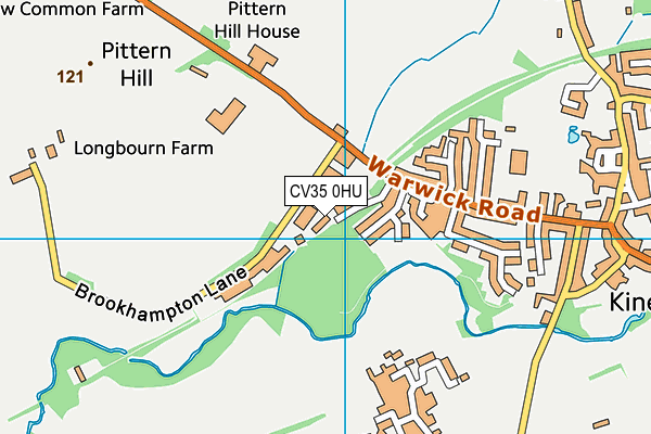CV35 0HU map - OS VectorMap District (Ordnance Survey)