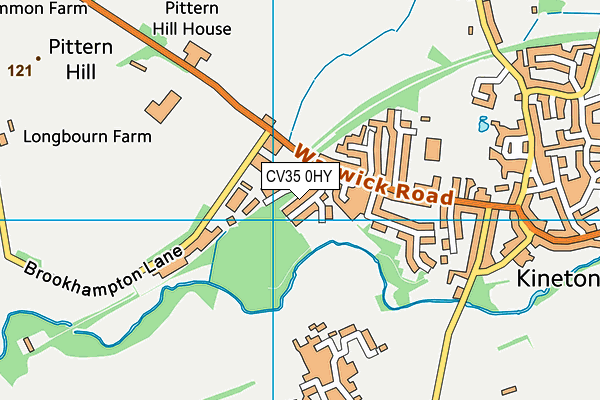 CV35 0HY map - OS VectorMap District (Ordnance Survey)