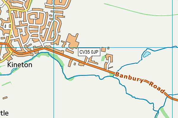 CV35 0JP map - OS VectorMap District (Ordnance Survey)