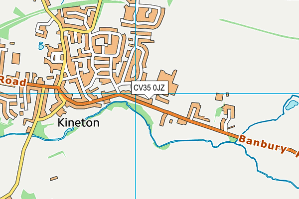 CV35 0JZ map - OS VectorMap District (Ordnance Survey)