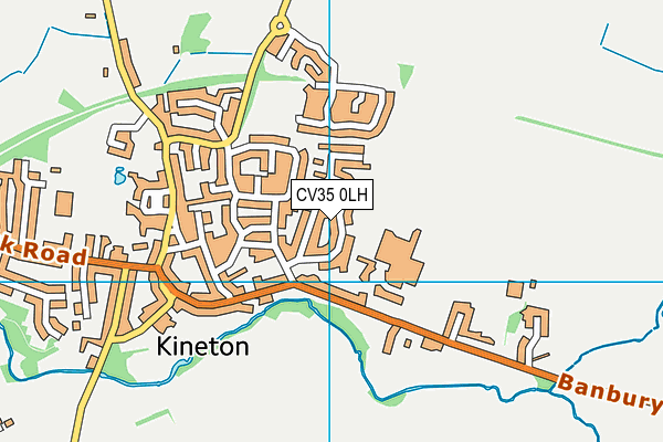 CV35 0LH map - OS VectorMap District (Ordnance Survey)