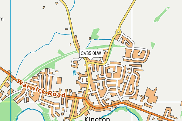 CV35 0LW map - OS VectorMap District (Ordnance Survey)