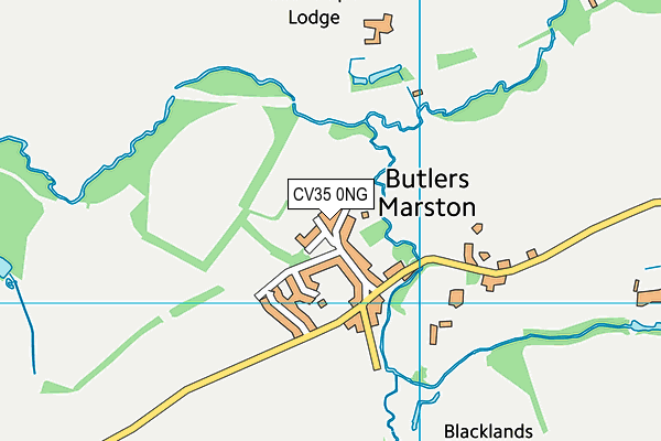 CV35 0NG map - OS VectorMap District (Ordnance Survey)