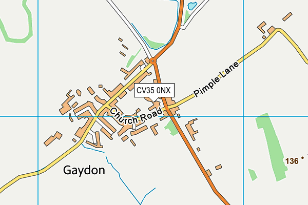 CV35 0NX map - OS VectorMap District (Ordnance Survey) CV35 0NX map - OS VectorMap District (Ordnance Survey)