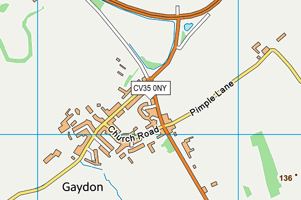 CV35 0NY map - OS VectorMap District (Ordnance Survey) CV35 0NY map - OS VectorMap District (Ordnance Survey)