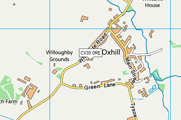 CV35 0RE map - OS VectorMap District (Ordnance Survey) CV35 0RE map - OS VectorMap District (Ordnance Survey)