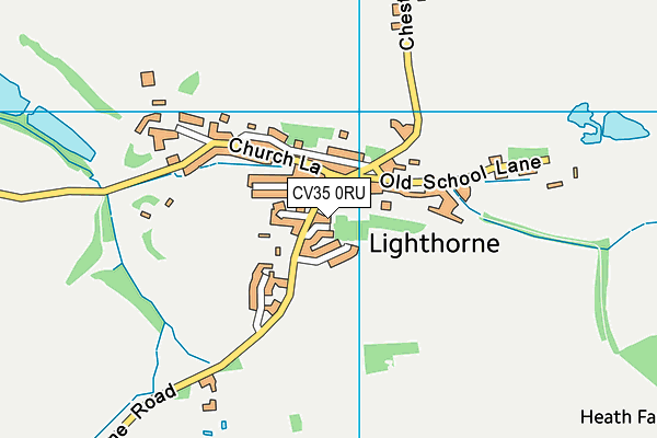 CV35 0RU map - OS VectorMap District (Ordnance Survey)