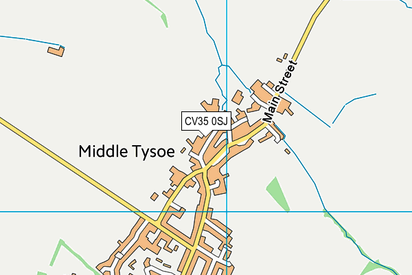 CV35 0SJ map - OS VectorMap District (Ordnance Survey)