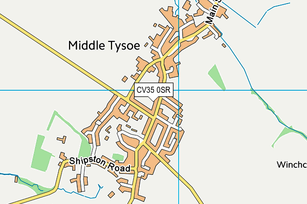 CV35 0SR map - OS VectorMap District (Ordnance Survey) CV35 0SR map - OS VectorMap District (Ordnance Survey)