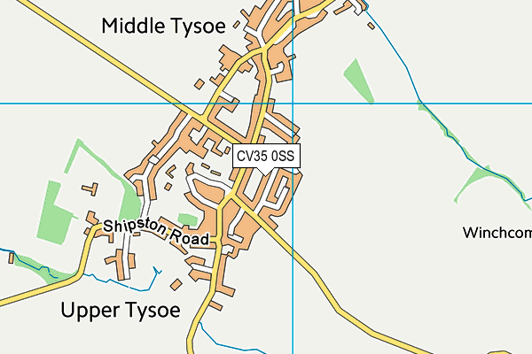 CV35 0SS map - OS VectorMap District (Ordnance Survey)