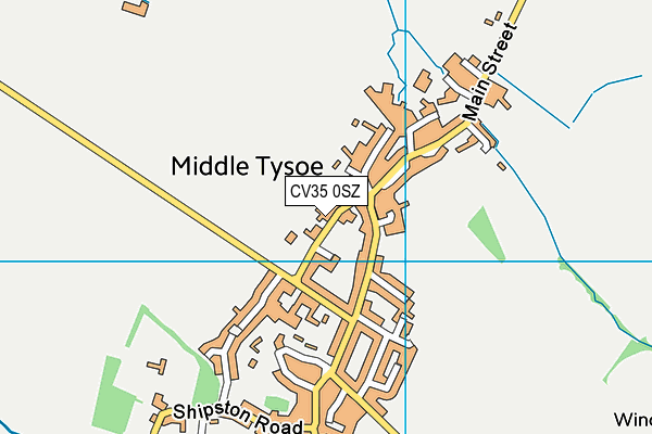 CV35 0SZ map - OS VectorMap District (Ordnance Survey)