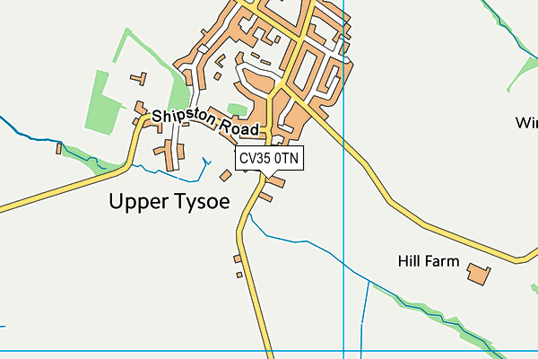CV35 0TN map - OS VectorMap District (Ordnance Survey)