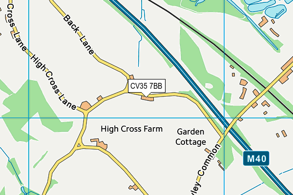 CV35 7BB map - OS VectorMap District (Ordnance Survey) CV35 7BB map - OS VectorMap District (Ordnance Survey)