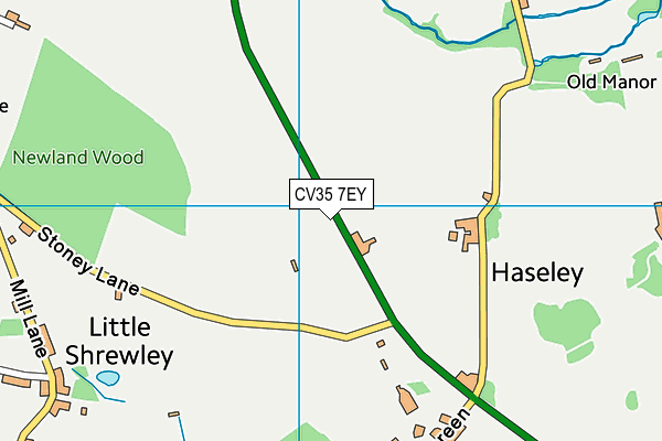 CV35 7EY map - OS VectorMap District (Ordnance Survey) CV35 7EY map - OS VectorMap District (Ordnance Survey)