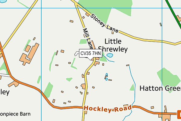 CV35 7HN map - OS VectorMap District (Ordnance Survey) CV35 7HN map - OS VectorMap District (Ordnance Survey)